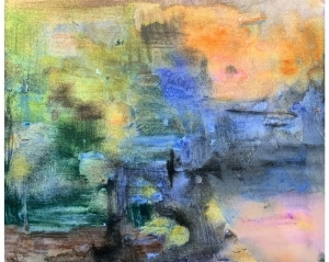 Peinture à l'huile contemporaine - Territoire NO19 Art abstrait
