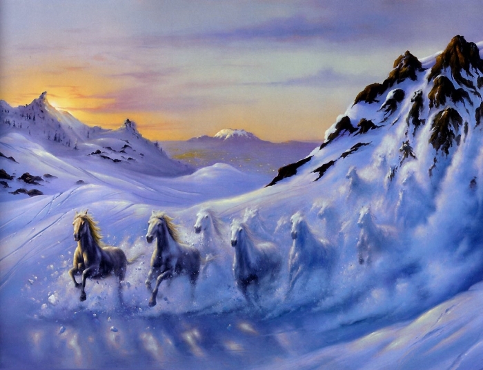 Jim Warren Peinture à l'huile - Le nerd des avalanches