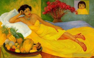 Diego Rivera œuvre - Portrait de Sra Dona Elena Flores de Carrillo 1953