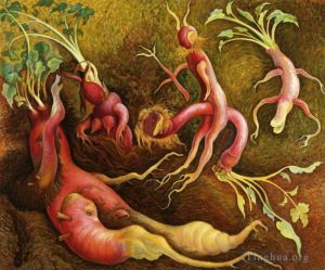 Diego Rivera œuvre - Les tentations de saint Antoine 1947