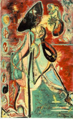 Paul Jackson Pollock œuvre - Femme Lune