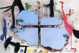 Joan Miró œuvre - Toile brûlée I