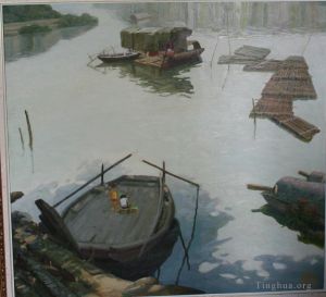 Li Jiahui œuvre - Rivière tranquille de Jiulong