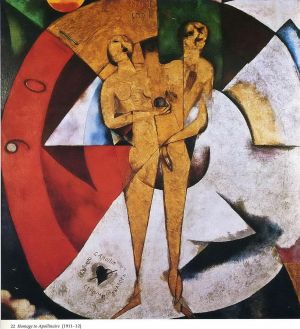 Marc Chagall œuvre - Hommage à Apollinaire