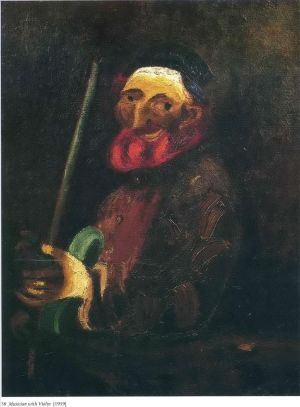 Marc Chagall œuvre - Musicien avec violon