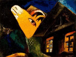 Marc Chagall œuvre - L'étable