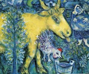 Marc Chagall œuvre - La basse-cour