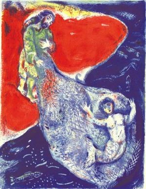 Marc Chagall œuvre - Quand Abdullah a ramené le filet à terre