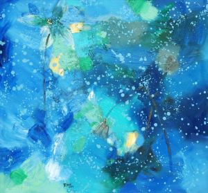 Jia Yuemin œuvre - Clair de lune sur l'étang de lotus