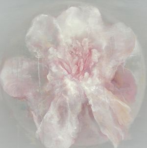Peinture à l'huile contemporaine - Fleurs Zen 2