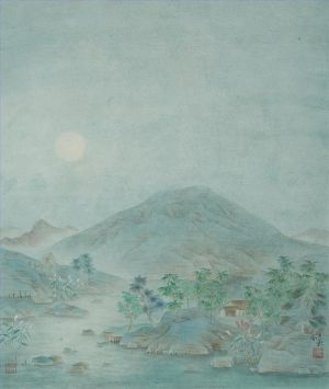 Pu Jun œuvre - Clair de lune froid