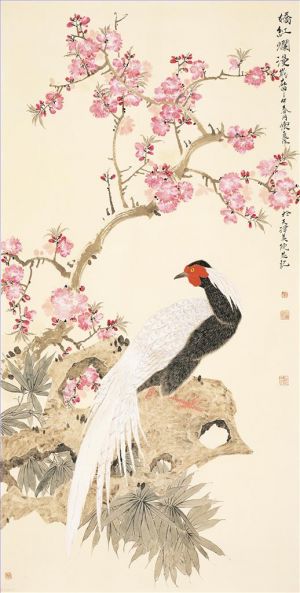 Tian Huailiang œuvre - Peinture de fleurs et d'oiseaux dans le style traditionnel chinois 2