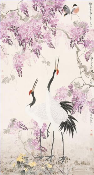 Tian Huailiang œuvre - Peinture de fleurs et d'oiseaux dans le style traditionnel chinois 7