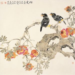 Tian Huailiang œuvre - Peinture de fleurs et d'oiseaux dans le style traditionnel chinois 8