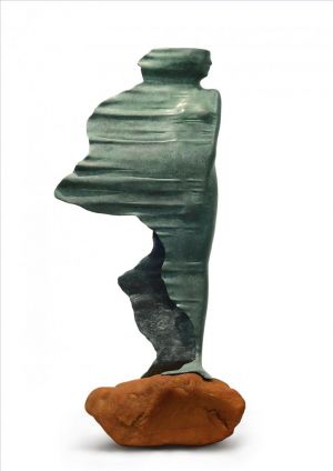 Sculpture contemporaine - Attendre dans le vent
