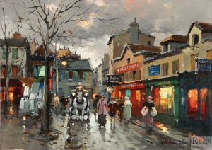Antoine Blanchard œuvres - Rue norvins place du tertre montmartre